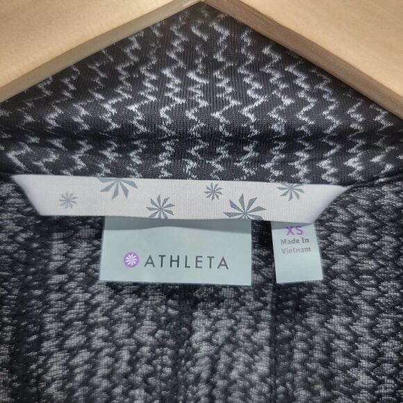 ATHLETA Heartbeat Hope Herringbone Form Athletic Full Zip Jacket Women’s Size Xs - Picture 9 of 16